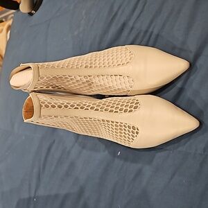 Paolo cut out summer booties.